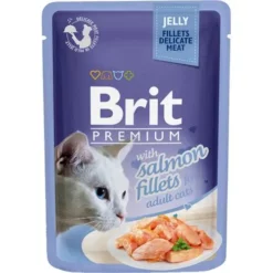 Brit Katzennassfutter Mit Lachs In Gelee 24 Stk X 85 G