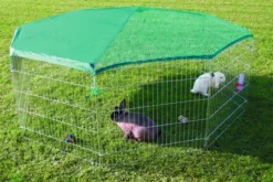 Trixie Kaninchenstall Viggo Mit Netz 8 Elementen - 80 X 75 Cm
