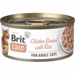 24 X 70 G Brit Katzennassfutter Mit Hühnerbrust Und Reis