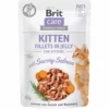 24 Stück X 85 G Brit Kätzchen Nassfutter Mit Huhn Und Lachs In Gelee - Getreidefrei -Megapetshop Verkaufsladen Brit Care Cat Kitten Fillets in Jelly w Savory Salmon 85g 8595602540594 p