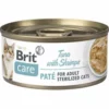 24 X 70 G Brit Katzennassfutter Mit Thunfischpaté Und Garnelen Für Sterilisierte Katzen -Megapetshop Verkaufsladen Brit Care Cat Sterilized Tuna Pate with Shrimps 70g 8595602545513 p