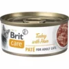 24 X 70 G Brit Katzennassfutter Mit Putenpastete Und Schinken -Megapetshop Verkaufsladen Brit Care Cat Turkey Pate with Ham 70g 8595602545490 p