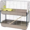 Doppelter Innenkäfig Für Kaninchen Und Meerschweinchen Caesar 3 - 100 X 50 X 97 Cm Silber - Grau -Megapetshop Verkaufsladen Caesar 3 Double 100x50x97cm soelv graa 5411388522605 p