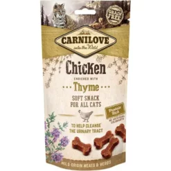 10 X 50g Carnilove Soft Katzensnack Mit Huhn Und Thymian - Getreidefrei