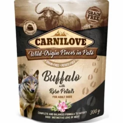 12 X 300 G Beutel Carnilove Hundefutter Pate Mit Büffel Getreidefrei