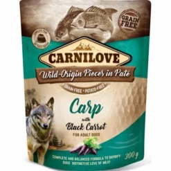 12 X 300 G Beutel Carnilove Hundefutter Pate Mit Karpfen UndPute Getreidefrei