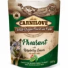 12 X 300 G Beutel Carnilove Hundefutter Pate Mit Pute Und Fasan Und Getreidefrei -Megapetshop Verkaufsladen Carnilove Pouch Pate Pheasant with Raspberry Leaves 300 g 7640144820824 p