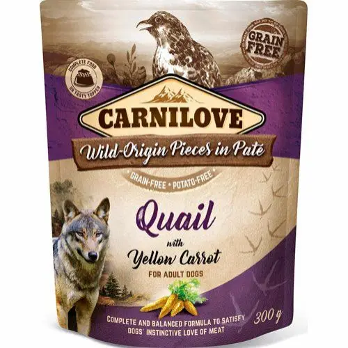 12 X 300 G Beutel Carnilove Hundefutter Pastete Mit Pute Und Wachtel Mit Möhren - Getreidefrei 3 12 X 300 G Beutel Carnilove Hundefutter Pastete Mit Pute Und Wachtel Mit Möhren - Getreidefrei
