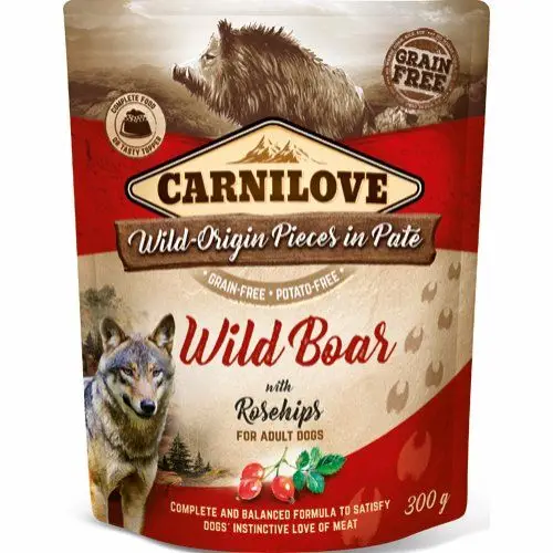 12 X 300 G Beutel Carnilove Hundefutter Pate Mit Pute Und Wildschwein Getreidefrei 4 12 X 300 G Beutel Carnilove Hundefutter Pate Mit Pute Und Wildschwein Getreidefrei – Bild 2