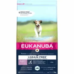 3 Kg Eukanuba Puppy & Junior Small - Medium Getreidefrei Mit Seefisch