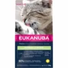 Eukanuba Katzenfutter Adult Senior Gegen Haarknäule -Megapetshop Verkaufsladen Eukanuba kattefoder til voksne og aaldre katte Hairball control p