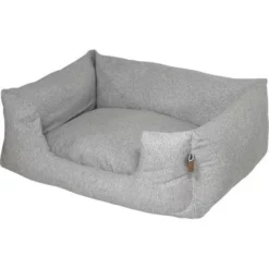 Hundebett Fantail Snooze Silver Mit Einstieg