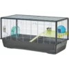 Hamsterkäfig Plaza Silber Und Grau 100 X 50 X 50 Cm -Megapetshop Verkaufsladen Hamster Plaza Knock Down Soelv 5411388507701 p