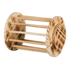 Trixie Heuraufe Mit Deckel Aus Gebranntem Holz ø 15 X 19 Cm