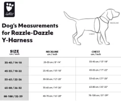 Hurtta Razzle-Dazzle Y-Geschirr Mit Leuchtreflektoren Für Alle Hundearten -Megapetshop Verkaufsladen Hurtta Razzle Dazzle Y hundesele p