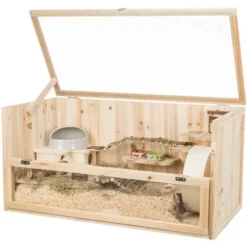 Indoor Nagerkäfig Für Hamster - Frettchen, Mäuse Und Ratten 100 X 50 X 50 Cm -Megapetshop Verkaufsladen Indendors gnaver bur til hamster fritter mus og rottter 3 p