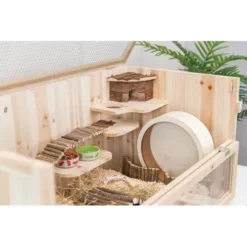 Indoor Nagerkäfig Für Hamster - Frettchen, Mäuse Und Ratten 100 X 50 X 50 Cm -Megapetshop Verkaufsladen Indendors gnaver bur til hamster fritter mus og rottter 5 p