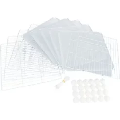 Trixie Indoor Freigehege Metall Und Plastik - 140 X 35 X 70 Cm - Weiß -Megapetshop Verkaufsladen Indoor enclosure metal plastic 140 x 35 x 70 cm white TX62460 p