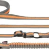 Trixie Jogging-Hundeleine 133 Bis 180 Cm - 20 Mm Grau Und Orange -Megapetshop Verkaufsladen Jogging hundeline 133 til 180 cm 20 mm graa og orange p