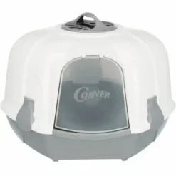 Trixie Maro Eck-Toilette 60 X 43 X 52 Cm Hellgrau Und Weiß