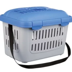 Trixie Midi-Capri Transportbox 44 X 33 X 32 Cm Hellgrau Und Blau