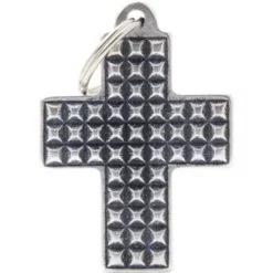 Hundemarke My Family Bronx Kreuz Große Nieten