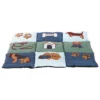 Trixie Hunde- Und Katzendecke 80 X 55 Cm Blau Und Grün -Megapetshop Verkaufsladen Patchwork hunde kattetaeppe p