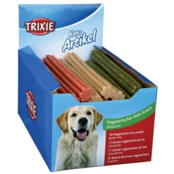 40 Stück Trixie Denta Kaustäbchen Mit Reis 23 Cm - 100 G Leicht