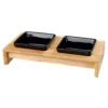 Trixie Hunde- Und Katzennapf-Set -Megapetshop Verkaufsladen Skaalesaet Keramik trae 2 x 0 2 l 10 cm 28 x 5 x 15 cm 4011905248202 p