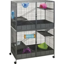 Futter- Und Rattenkäfig Suite Royale XL 115,5 X 67,5 X 155,5 Cm Anthrazitgrau