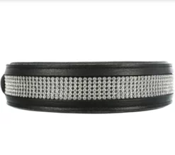 Trixie Aktiv Echtleder-Hundehalsband Mit Strasssteinen Für Große Hunde