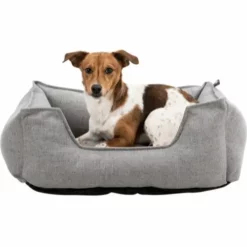 Trixie Hundebett Talis Quadratisch Grau -Megapetshop Verkaufsladen Trixie Hundeseng Talis firkantet grC3A5 p 1