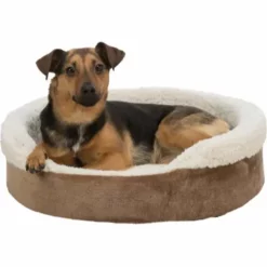 Trixie Cosma Hundebett Dunkelbraun - Beige -Megapetshop Verkaufsladen Trixie hundeseng Cosma brun og beige p 1