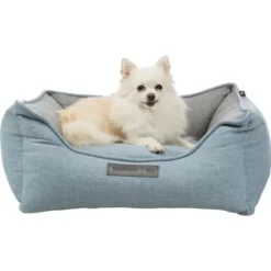 Trixie Hundebett Lona Hellblau Und Grau Verschiedene Größen -Megapetshop Verkaufsladen Trixie hundeseng Lona lyseblaa og graa p 1
