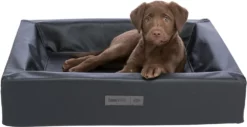 Trixie Orthopädisches Hundebett Remo Vital Kunstleder Schwarz -Megapetshop Verkaufsladen Trixie ortopaedisk hundesenge Remo kunst laeder sort p 1