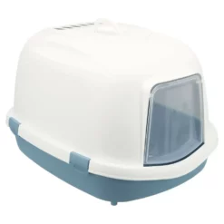 Trixie Primo Cat Toilette Mit Griff - 56 X 47 X 71 Cm Weiß Und Blau
