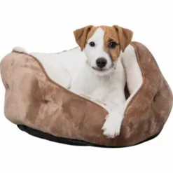Neue Produkte -Megapetshop Verkaufsladen Trixie rund katte og hundeseng Othello brun og beige p 1