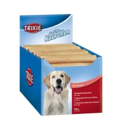 100 Stück. Trixie Kaurollen Mit Pansenfüllung 12,5 Cm