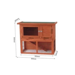 Outdoor-Kaninchenkäfig Janne Mit Weide 92 X 45 X 80 Cm -Megapetshop Verkaufsladen Udendoers Kaninbur Janne med graesningsgaard 4 p