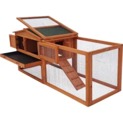 Outdoor-Kaninchenkäfig Per Mit Auslauf 155 X 58 X 68 Cm Natur - Hochwertiges Holz 12 Outdoor-Kaninchenkäfig Per Mit Auslauf 155 X 58 X 68 Cm Natur - Hochwertiges Holz -Megapetshop Verkaufsladen Udendoers Kaninbur Per med20loebegaard 3 p