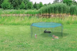 Trixie Outdoor-Laufstall Trine Mit Netz 8 Elemente Von 60 X 57 Cm Grün - ø 150 Cm