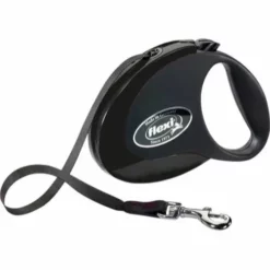 Flexi Style Gurtleine Für Hunde - 5 M - Hunde Bis 25 Kg - Schwarz